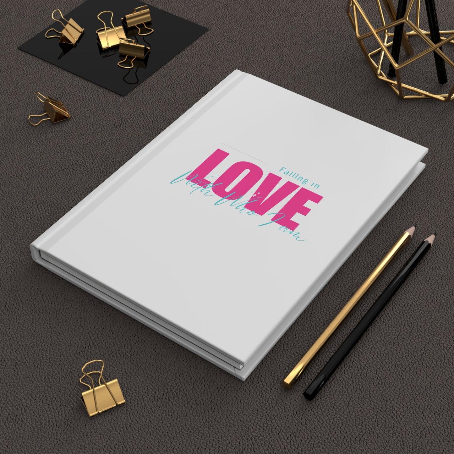 Bronzed XoXo Hardcover Journal Matte (pnk)