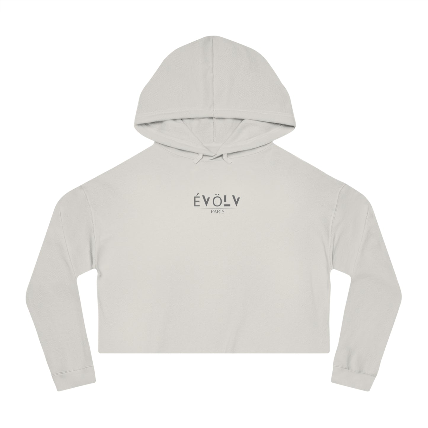 Évölv Women’s Cropped Hooded Sweatshirt (gry)