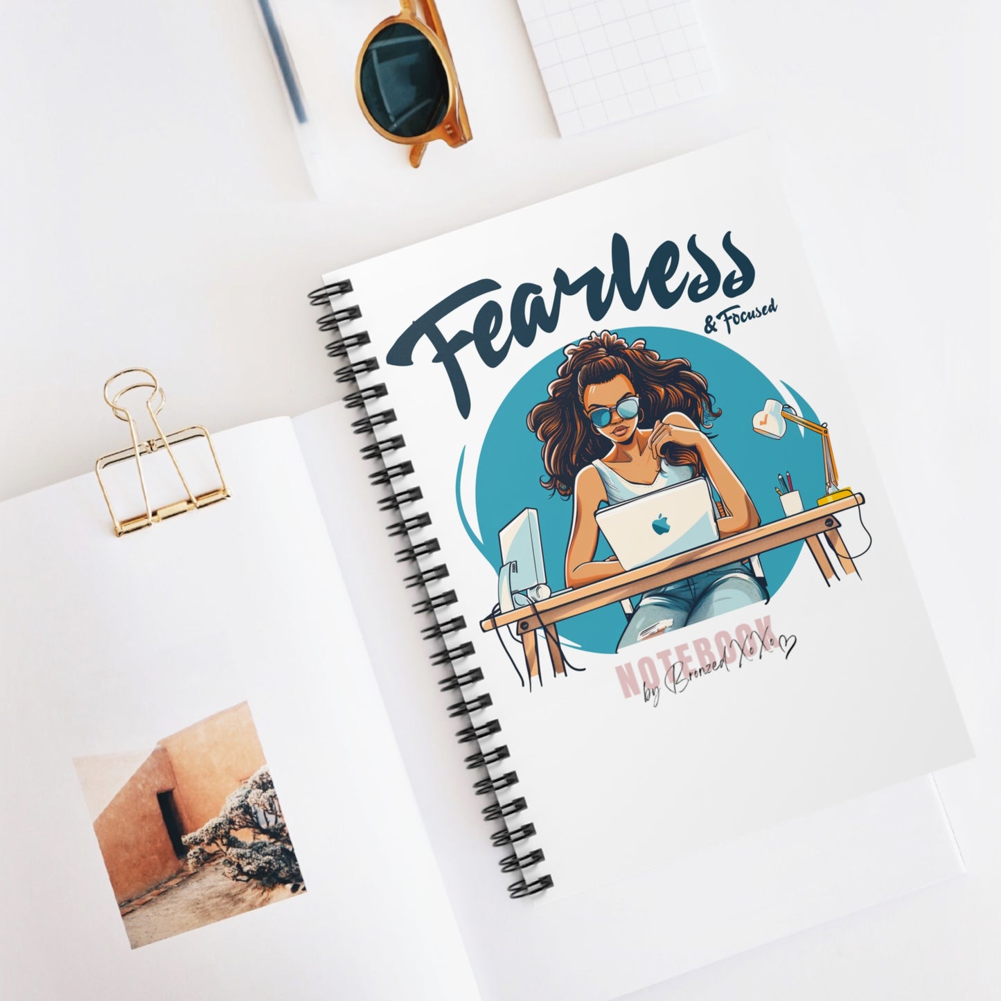 Bronzed Xoxo Spiral Notebook - Ruled Line (FF)