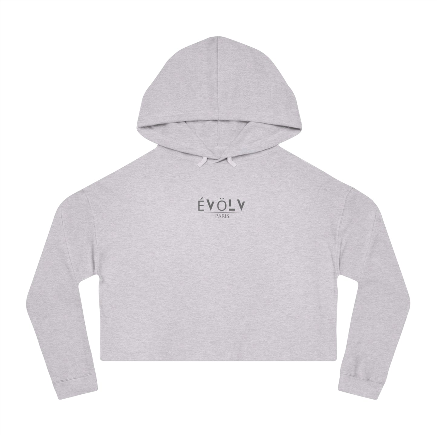 Évölv Women’s Cropped Hooded Sweatshirt (gry)