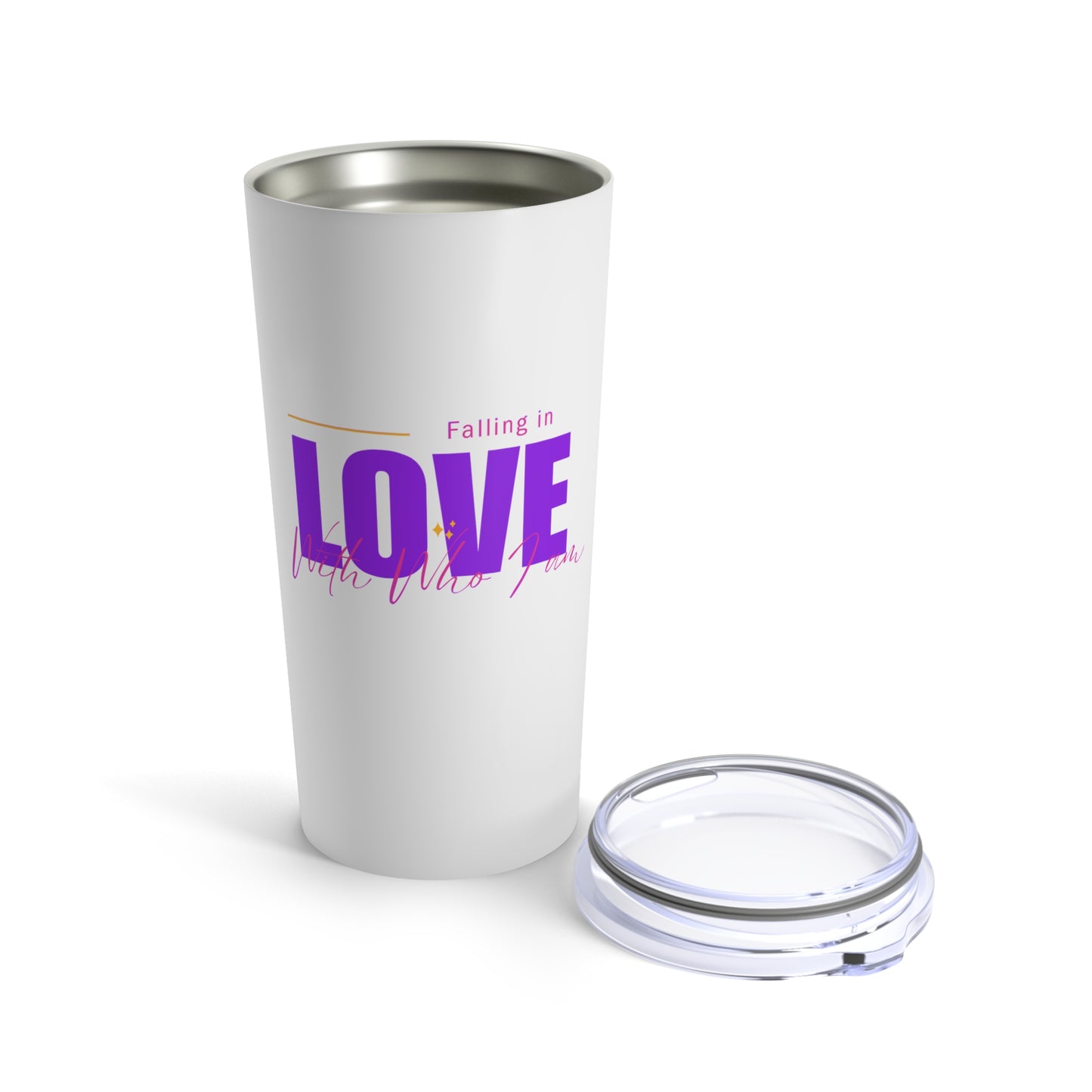 Falling In Love With Who I Am This Tumbler 20oz (prl)