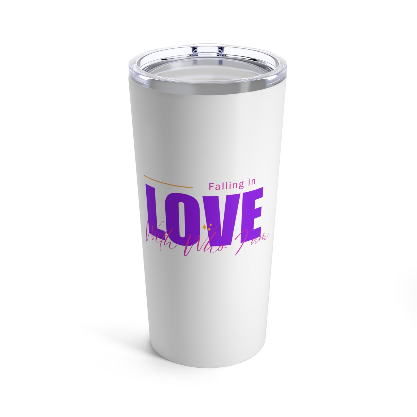 Falling In Love With Who I Am This Tumbler 20oz (prl)