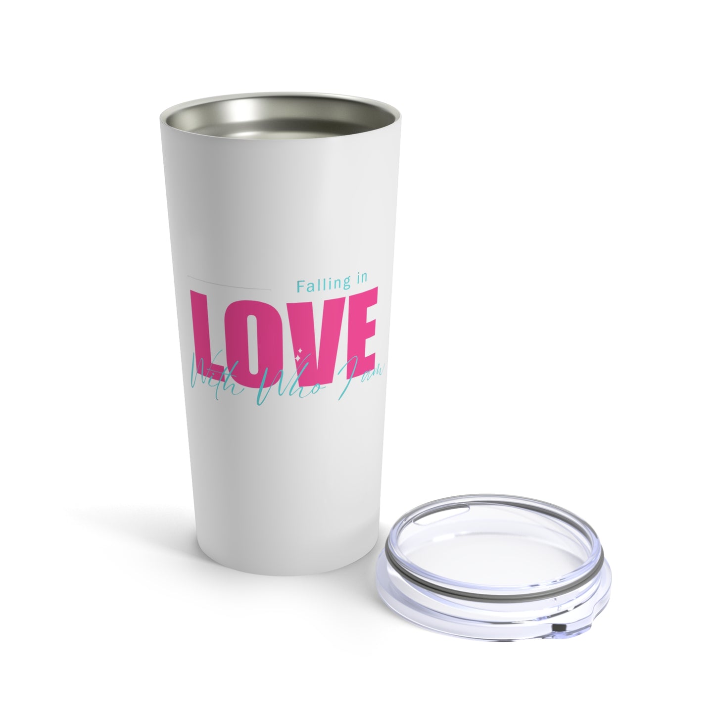 Falling In Love With Who I Am This Tumbler 20oz (pnk)